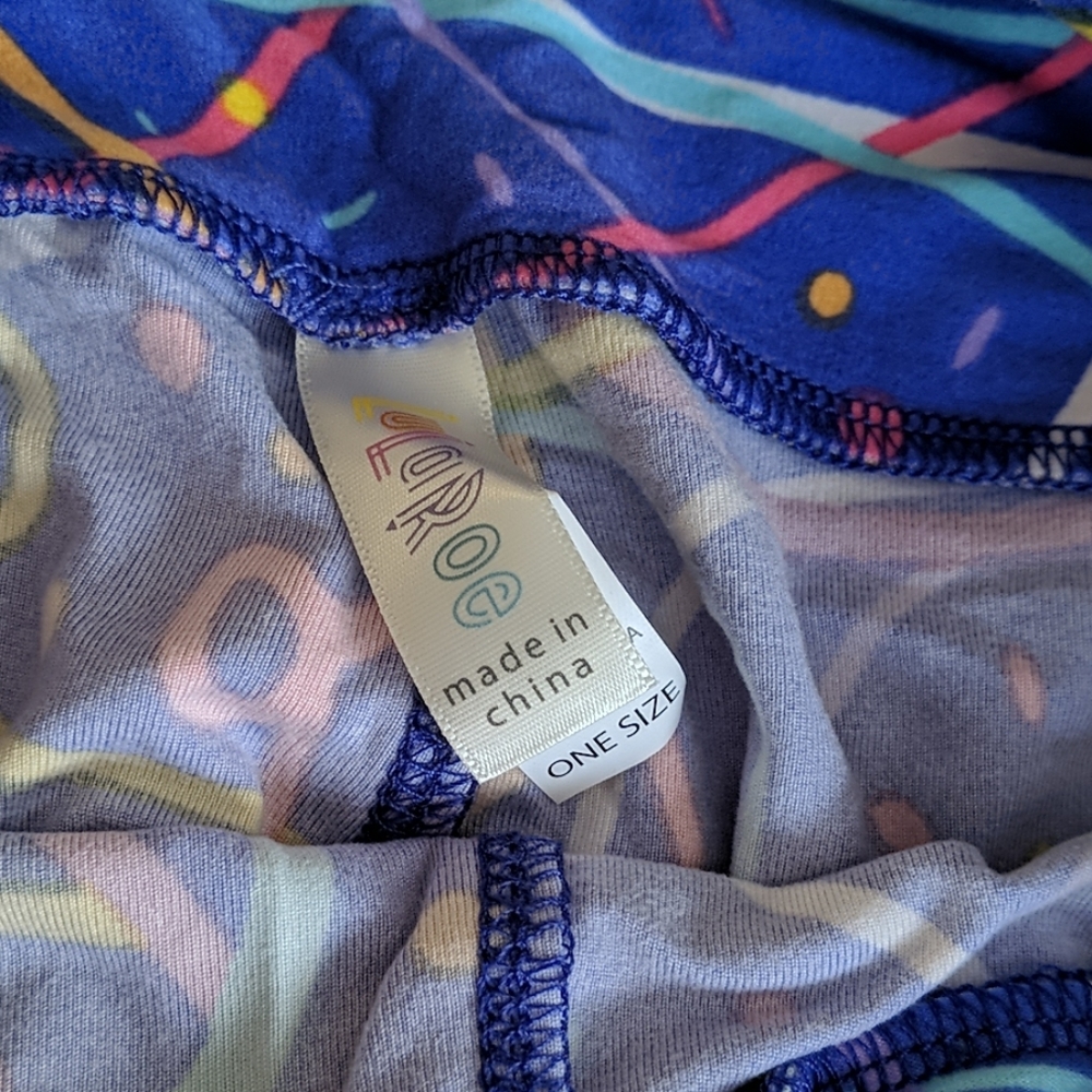 Lularoe one size birthday leggings - Picture 2 of 2